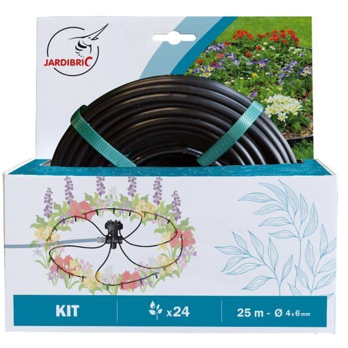 Kit goutte-à-goutte 25 m (goutteurs réglables)